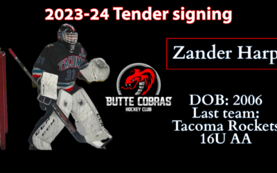 Goaltender Zander Harp signs for 2023-24