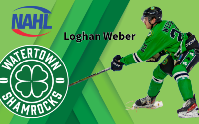 Loghan Weber signs tender with Watertown Shamrocks