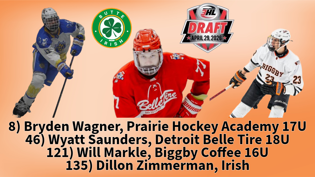 Butte Irish NA3HL Draft results